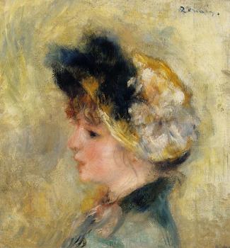 皮埃爾 奧古斯特 雷諾阿 Head of a Young Girl 皮埃爾 奧古斯特 雷諾阿 Head of a Young Girl